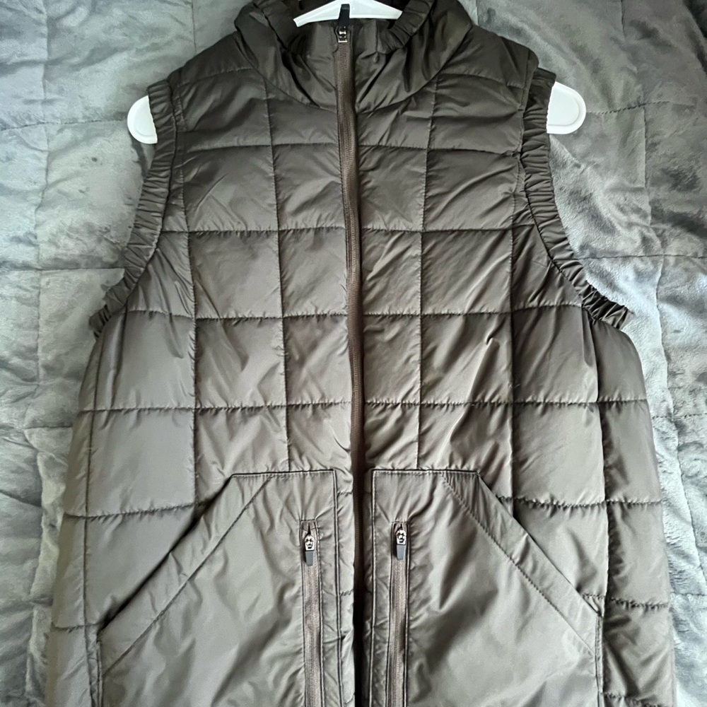 Olive green vest
